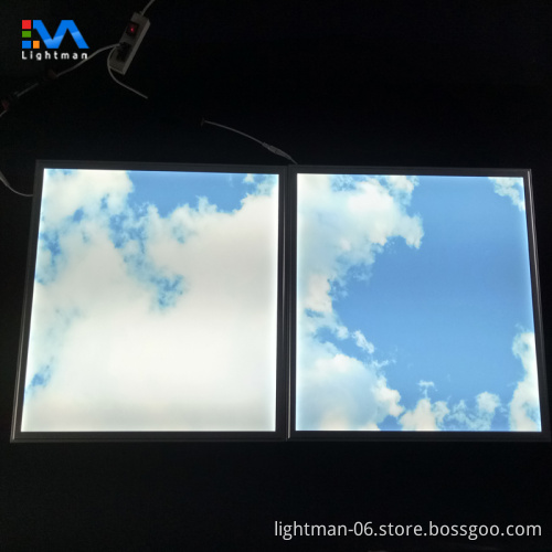 Framed LED Sky Flat Panel Light 60x60